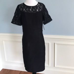 NWT Focus by Shani black midi dress